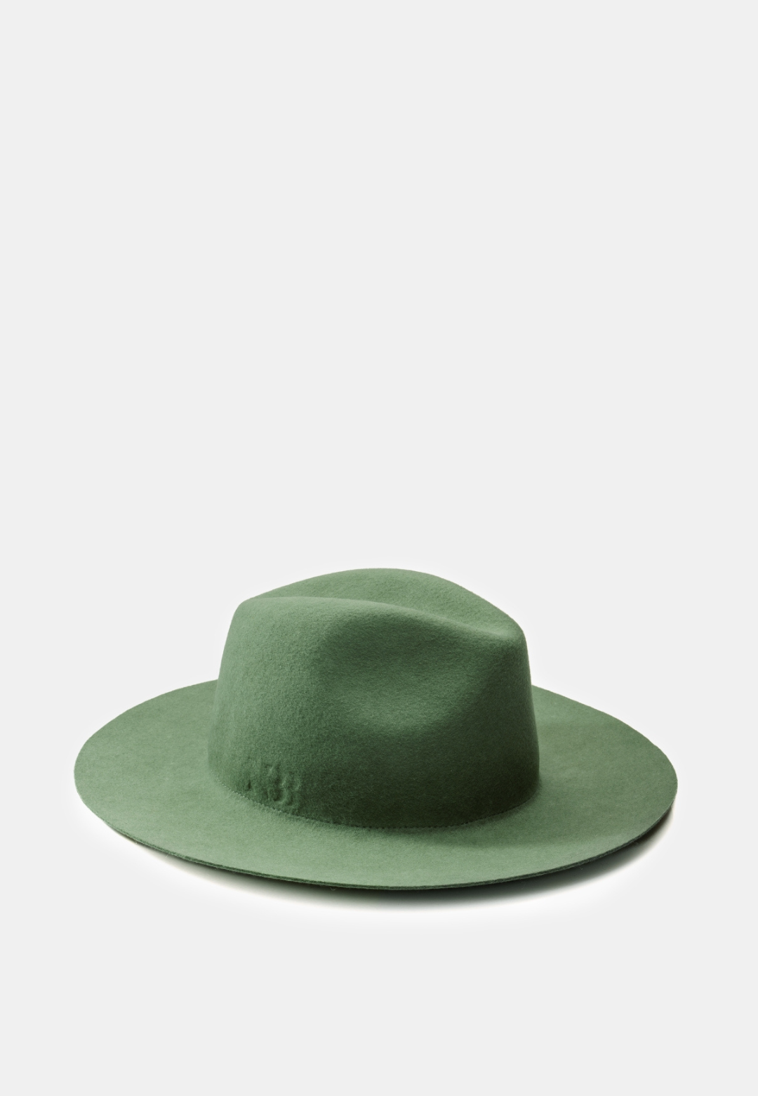 N33 NTHIRTYTHREE PURE SAGE. PURE COLLECTION. Artisan-Made Fedora Felt Hat. Handmade in Italy. Handcrafted Headwear. Chapeaux. Felt Hat. Handgefertigt. Fedora Hut. Unisex Men's hats. Women's hats. N33. Luxury Fedora Hat. 