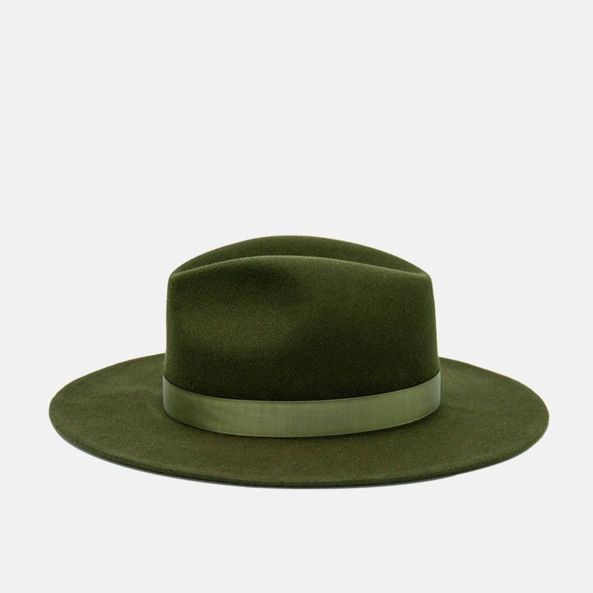 Olive green hot sale wide brim hat