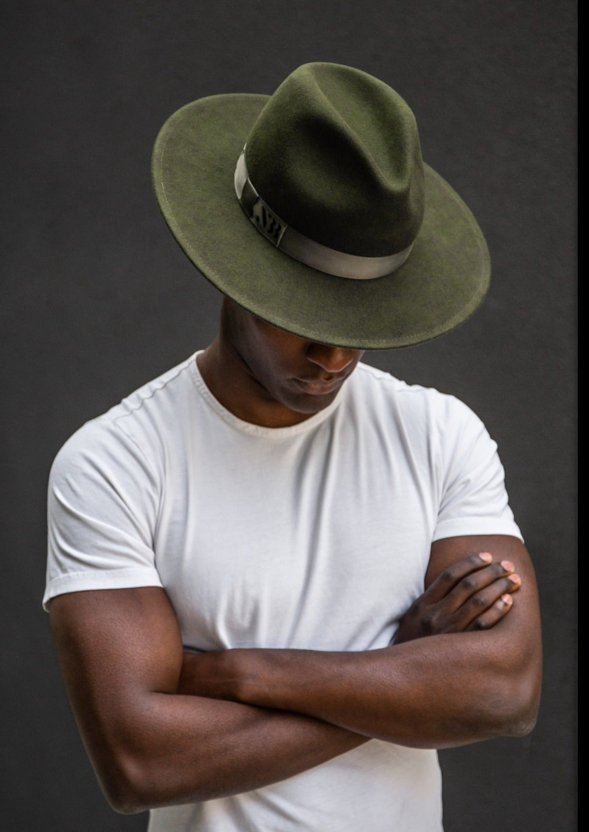 Olive store cowboy hat