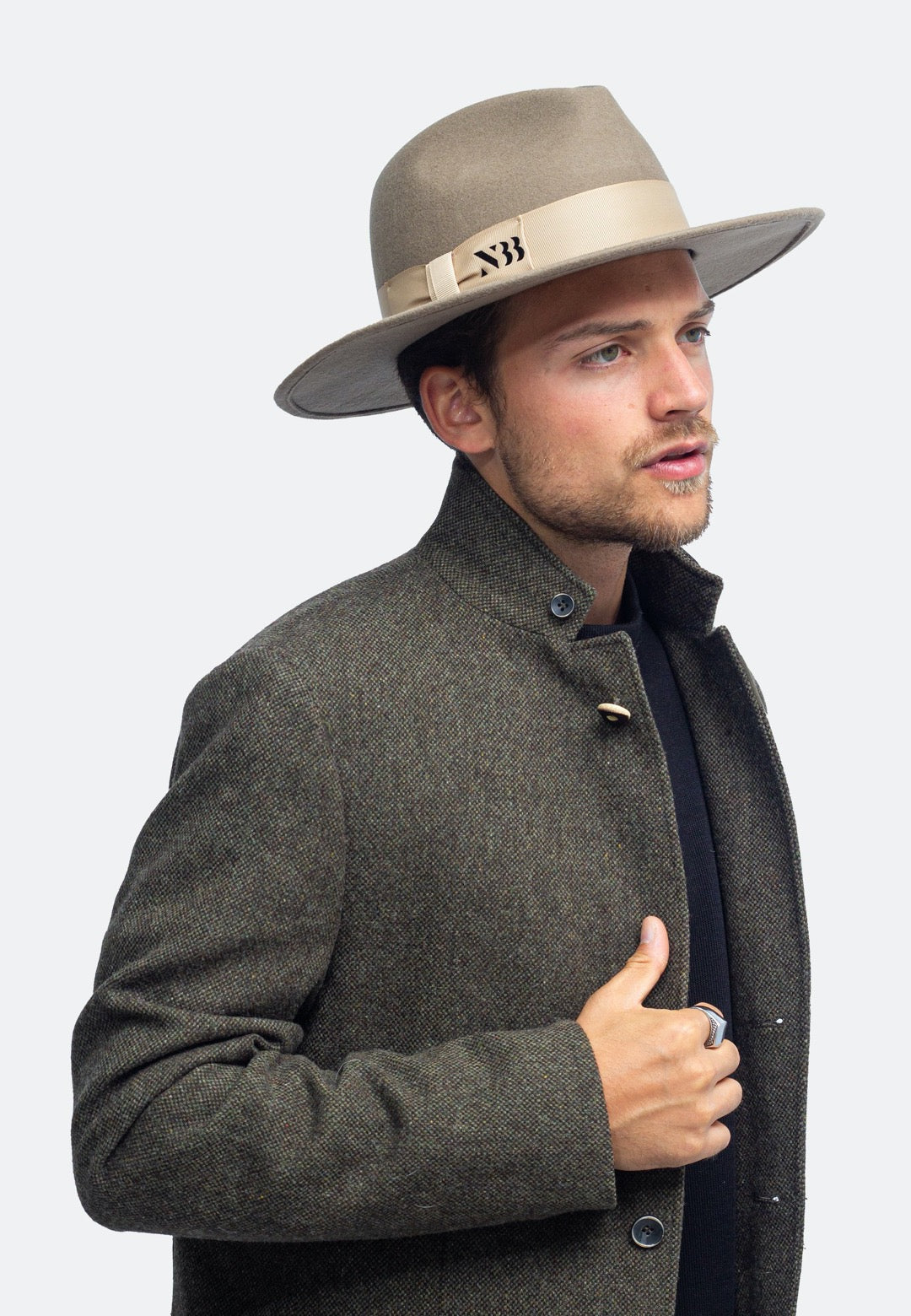 NTHIRTYTHREE - N33 - Wide Brim Fedora Felt Hat - Rancher Sand